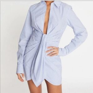 CHOOSY Cotton Long Sleeve Shirt Dress NWT Size 2